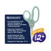 Westcott GEM Crystal-Design 7-Inch Pointed Student Scissors for Ages 12+, Classroom Essential with Comfortable Grip, Ideal for Left or Right Hand, Back to School, School Supplies, Green view 3