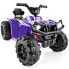 Best Choice Products 12V Kids Ride-On Electric ATV, 4-Wheeler Quad Car Toy w/Bluetooth Audio, 2.4mph Max Speed, Treaded Tires, LED Headlights, Radio - Purple view 1