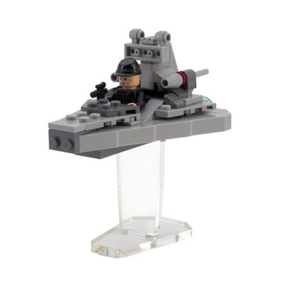 Brickcessories Display Stand Compatible with 75033 - Star Destroyer Microfighter - Acrylic Display Stand - Set Not Included