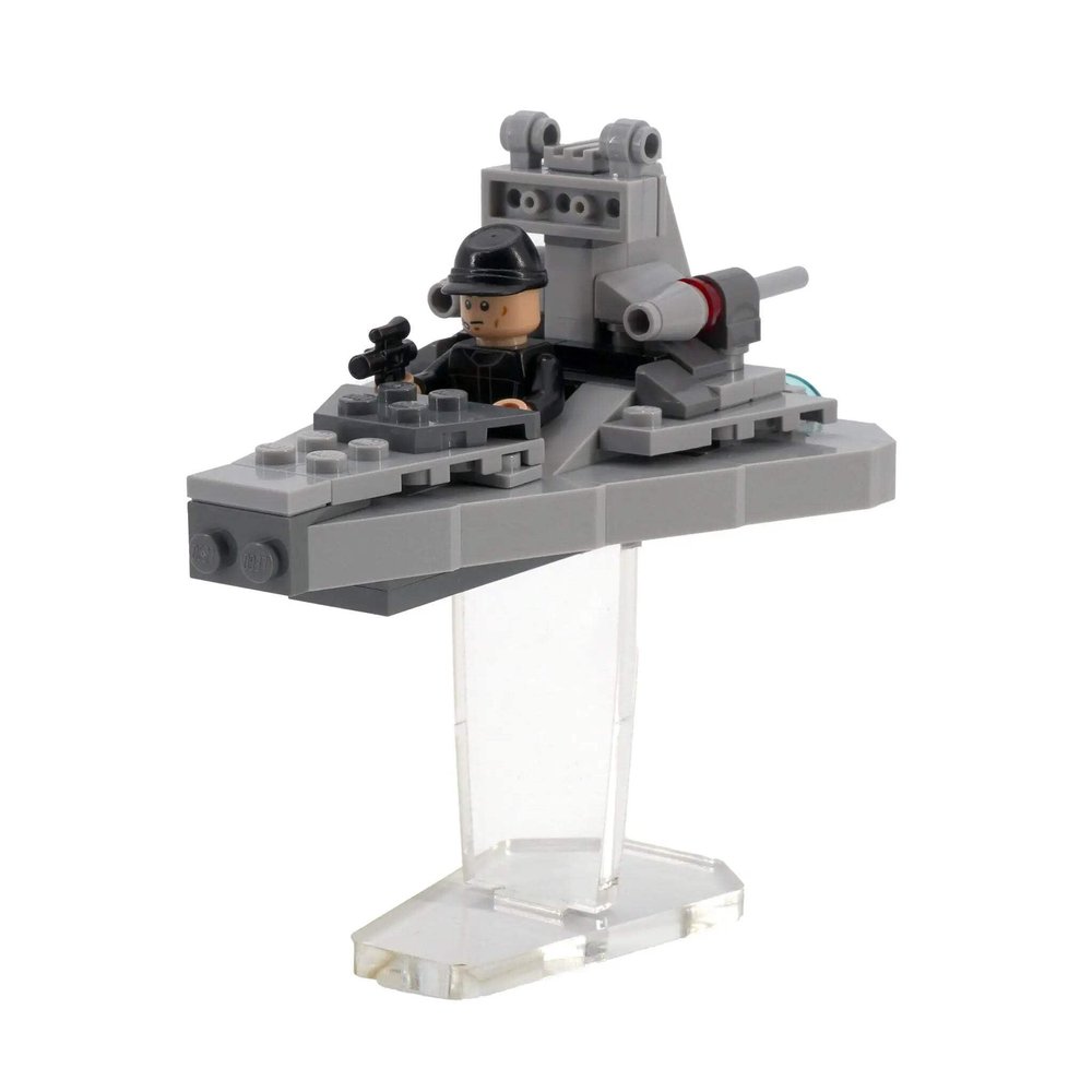 Brickcessories Display Stand Compatible with 75033 - Star Destroyer Microfighter - Acrylic Display Stand - Set Not Included