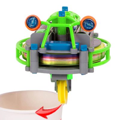 Monocycle Toys - Finger Gyro Toys - 2 In 1 Design Funny Electric Balance Challenge Toys, Electric Spin Toys, Kids Toy With Gyro, Ju