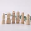 50 Pack Unfinished Log Colour Wooden Figurine Body DIY Kit - 2.4 inches tall natural wood colour white embryo - Suitable for children's painting, family members puppet doll making - Handmade arts and crafts creation materials view 4