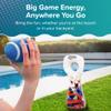 Aqua Inflatable Football Toss, Inflatable Throwing Target Toy, Backyard and Lawn Game, Touchdown Pass Game view 3