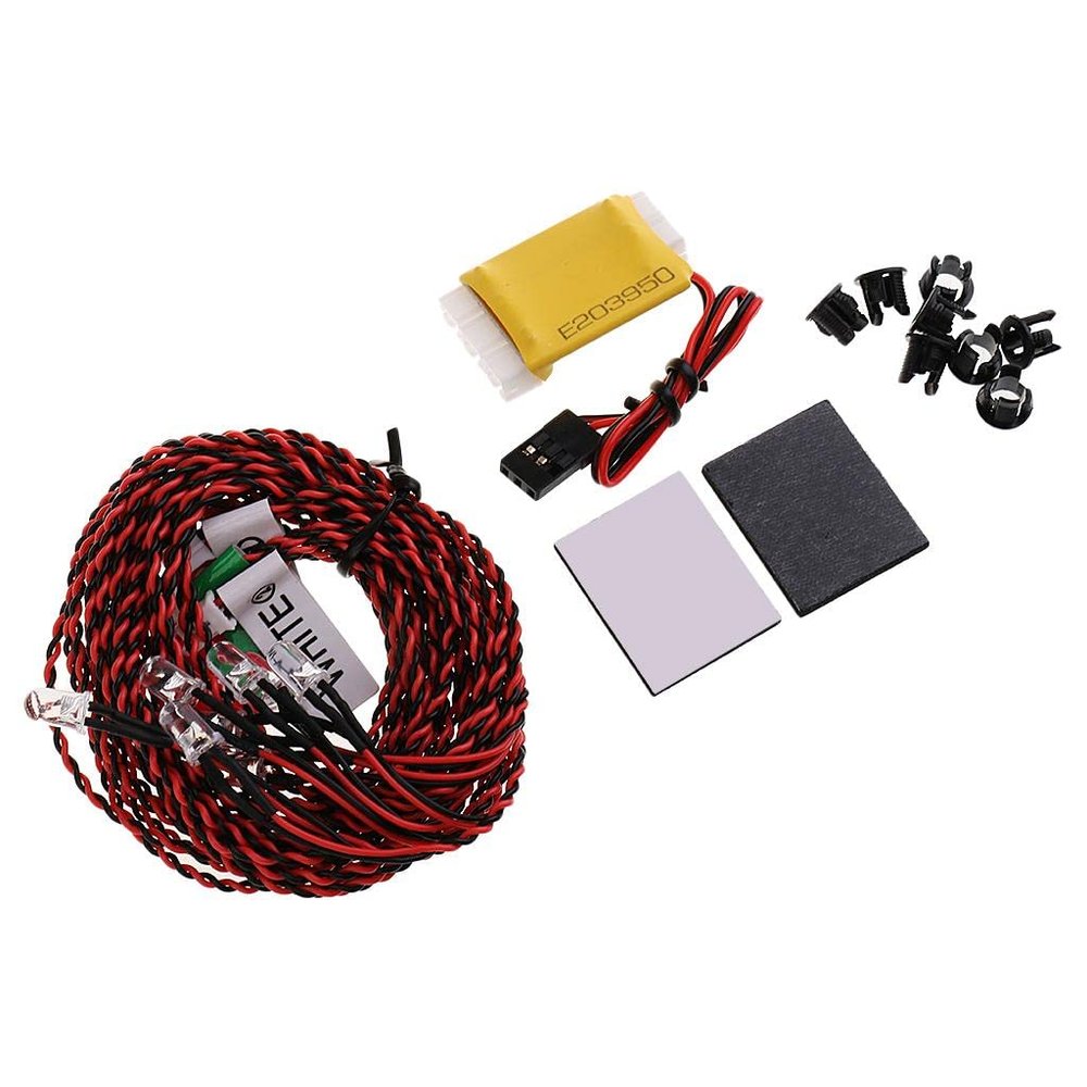CoudarTitie Complete Set of 8 LED Lights for RC Aircraft Accessories