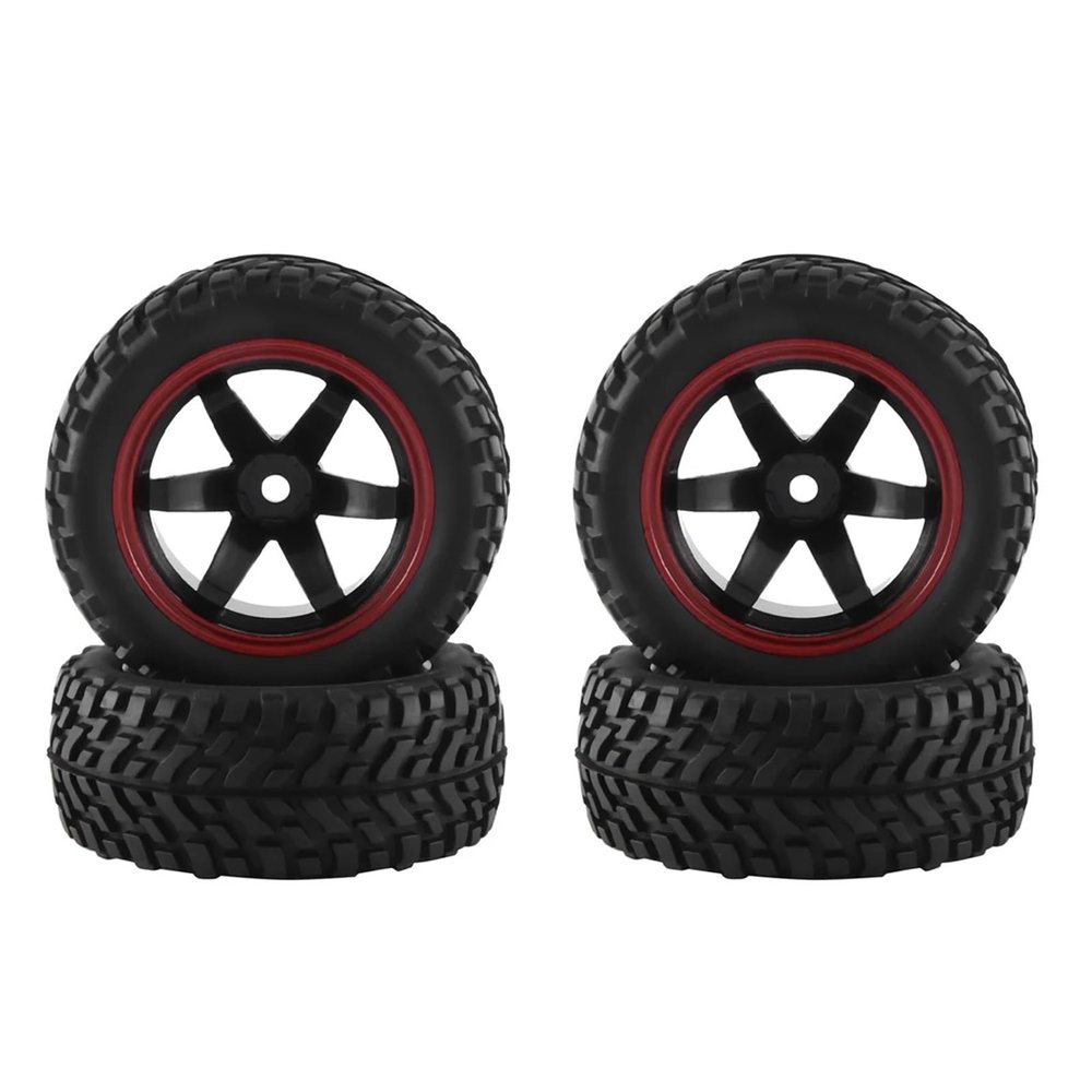 4Pcs 75mm Wheel Tire for Wl-Toys 144001 144010 124007 124019 for Ta-Miya TT02B HSP 1/10 1/12 1/14 RC Rally Car Off Road Buggy
