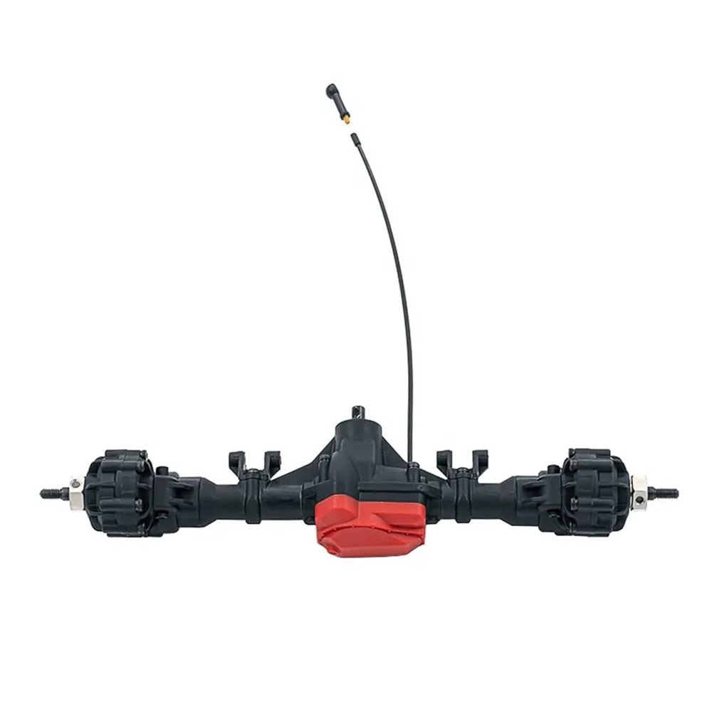 1/10 Rc Portal Metal Trx4 Front Rear Axle Differential Portal Axle with T-Lock for Rc Crawler Car TRX-4 Upgrade Parts Axle Drone(Rear Axle)