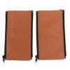 2pcs Stroller Armrest Handle Covers,Soft Comfortable Elastic PU Leather Stroller Handle Protector (Brown) view 1