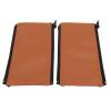 2pcs Stroller Armrest Handle Covers,Soft Comfortable Elastic PU Leather Stroller Handle Protector (Brown) view 2