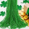 30 Pack Mardi Gras Beads Necklaces Bulk,Mardi Gras St Patricks Day Accessories Green Beads Necklace Party Favors,St Patricks Day Necklaces Party Supplies Mardi Gras Decor for Party,School Event,Home view 3