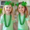30 Pack Mardi Gras Beads Necklaces Bulk,Mardi Gras St Patricks Day Accessories Green Beads Necklace Party Favors,St Patricks Day Necklaces Party Supplies Mardi Gras Decor for Party,School Event,Home view 4