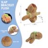 8 Pcs Slap Bracelets Stuffed Animal for Kids, Plush Animal Snap Bracelets Cutie Cuff Sticky Rolls Bracelet Huggers Toy Wrist for Girls Boys Child Gift Party Favors Birthday(style B) view 3