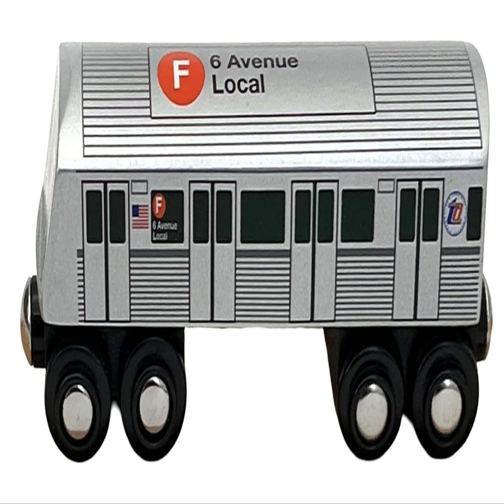 MUNI PALS Wooden Subway F Line Train 6th Ave Local Car Set NYC R40 Slant End F - 2-car Set MP01-11SF