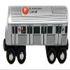 MUNI PALS Wooden Subway F Line Train 6th Ave Local Car Set NYC R40 Slant End F - 2-car Set MP01-11SF view 1