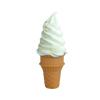 LONG XIN SERIES 1 Pcs Simulated Ice Cream Artificial Lifelike White Ice Cream Fake Ice Cream Food Model for Home Kitchen Cabinet Desk Shops Party Decor Sample Display Photography Props (White) view 1