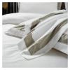 100% Cotton Luxury 600 TC White Premium Bedding Set Classic and Frame Patchwork Duvet Cover Set Bed Sheet Pillowcases,Bed Sheets view 3