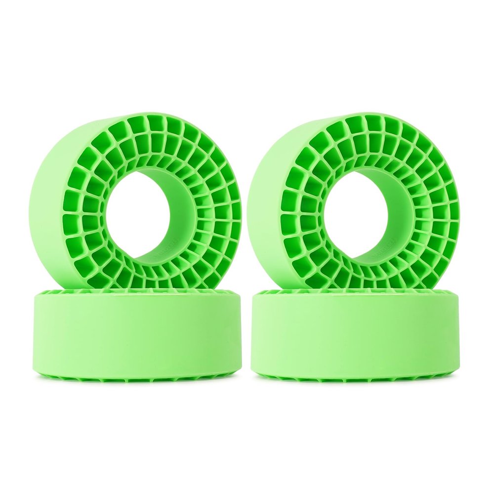 INJORA 4PCS Silicone Rubber Insert Foam for 146-149mm (5.75" OD) 2.2" Tires(Green)