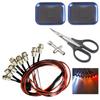 8Leds LED Light Headlights Lighting Taillight Kit & 2Pcs Aluminium Screw Tray with Magnetic Pad & 1Pcs RC Curved Body Trimming Scissors & 1Pcs Wheel Hub Cross Socket Spanner view 1