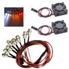 8Leds LED Light Headlights Lighting Taillight Kit & RC Motor Cooling Fan Heatsink 3010 30mmx30mmx10mm Brushless Cooler DC 5V view 1