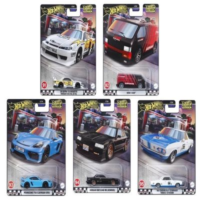 1:64 Scale Diecast Model Car Compatible with Hot Wheels Premium Boulevard 91-95" 5 Piece Set, GJT68-953U