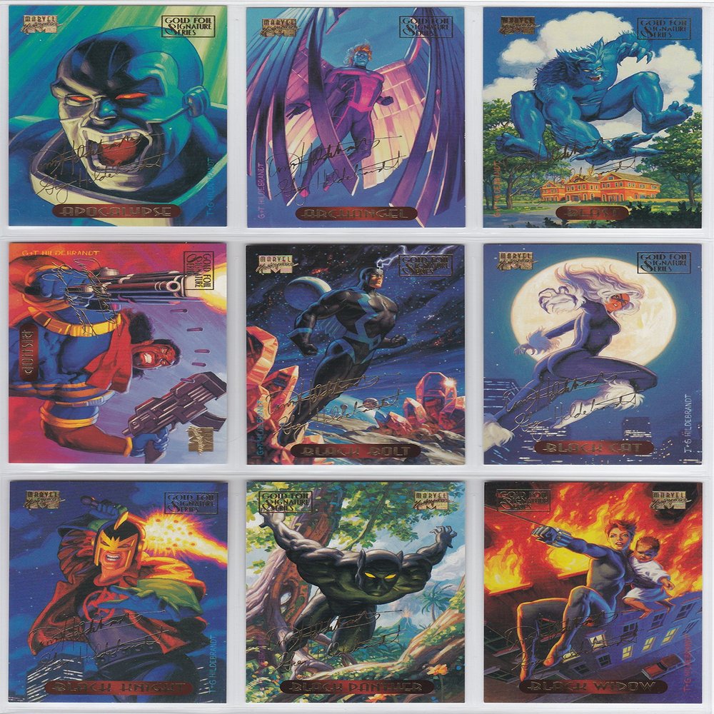 1994 Marvel Masterpieces Series III Base Set of 140 Cards NM/M Hildebrandt Bros. Spider-Man, X-Men