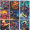 1994 Marvel Masterpieces Series III Base Set of 140 Cards NM/M Hildebrandt Bros. Spider-Man, X-Men view 3