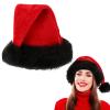 3PCS Christmas Hat,Super Soft Plush Santa Hat,Xmas Holiday Hat for Adults for Xmas New Year Party Headwear (1PCS) view 1