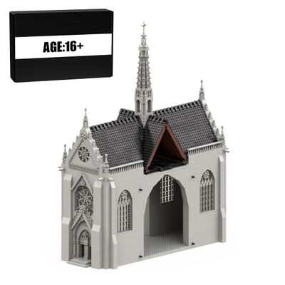 BrickCraftWorks Gothic Cathedral Module 2-Cross Building Set, Famous Historical Landmarks Building, Modular Church Building and Architecture Toys Gifts for Adult (5315PCS