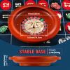 Proshine 11" Roulette Wheel Set: Solid Roulette Wheel with 47.2 * 23.6 Roulette Table Layout Felt Mat 100pcs ABS Poker Chips Roulette Win Marker 2 Decks of Playing Cards Casino Game Sets view 2