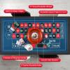 Proshine 11" Roulette Wheel Set: Solid Roulette Wheel with 47.2 * 23.6 Roulette Table Layout Felt Mat 100pcs ABS Poker Chips Roulette Win Marker 2 Decks of Playing Cards Casino Game Sets view 3
