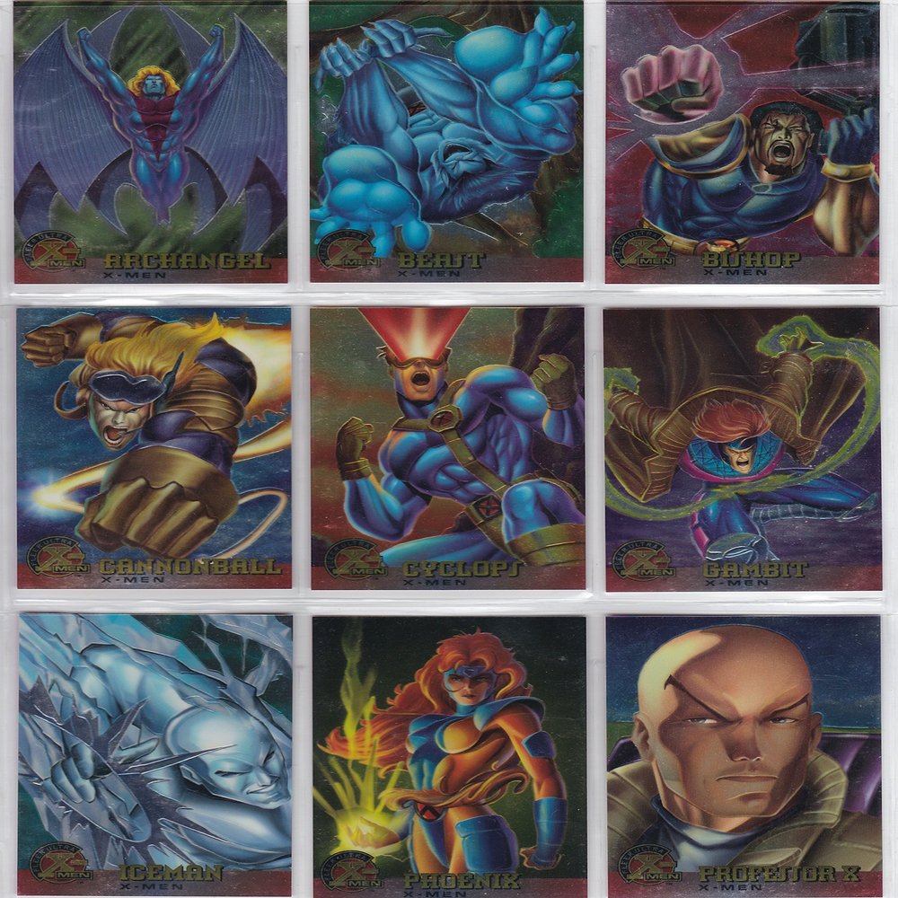 1995 Fleer Ultra X-Men Chromium Base Set of 100 Cards NM/M Wolverine