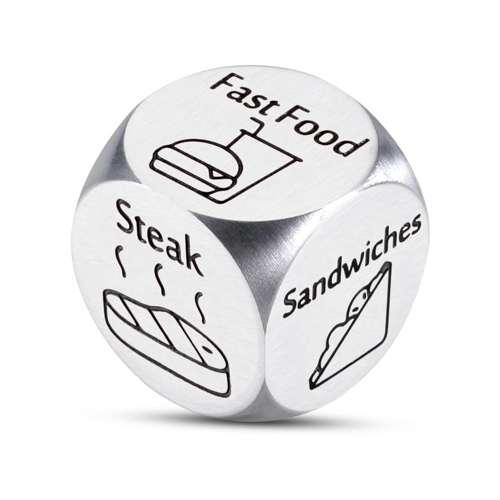 Cool Unusual Gifts for Couples Food Dice Christmas Gag Gifts for Wife Husband Secret Santa Gag Gift for Men Santa Swap Gift Exchange Dice, White Elephant Game Funny for Women Men