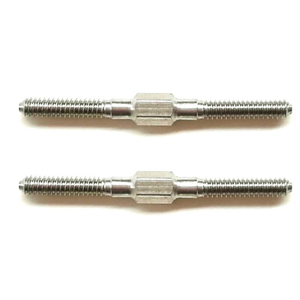 2PCS M3 Stainless Steel Hexagonal Forward and Reverse Push-Pull Rod Connection Rod RC Boat Accessories(M3x116mm)