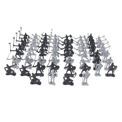 60pcs Pack of Medieval Horse and Models