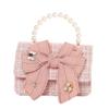 XZQYDS Korean Kids Purses and Handbags Crossbody Girls Faux Pearl Hand Bags Little Girl Small Coin view 1