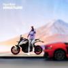 ORIELOAN Biker Girl Figurine - Leaning Position, 1/87 Scale Miniatures Girl in Leaning Position Figure, Female Motorcycle Rider in Sportswear Figure view 2
