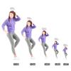 ORIELOAN Biker Girl Figurine - Leaning Position, 1/87 Scale Miniatures Girl in Leaning Position Figure, Female Motorcycle Rider in Sportswear Figure view 3