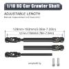 129mm CVD Drive Shaft Stainless Steel Center Drive Shaft for 1/10 RC Crawlers,for TRX4, Axial, SCX10, Capra, REDCAT GEN8, Heavy-Duty Upgrade Driveshaft with Brass Beads (129mm-183mm) view 2