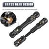 129mm CVD Drive Shaft Stainless Steel Center Drive Shaft for 1/10 RC Crawlers,for TRX4, Axial, SCX10, Capra, REDCAT GEN8, Heavy-Duty Upgrade Driveshaft with Brass Beads (129mm-183mm) view 4