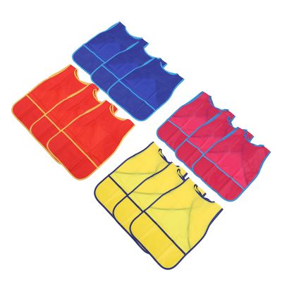 12pcs Kids Art Smocks Sleeveless Painting Smock Kids Art Aprons with Pocket for Painting Arts and Crafts Activities