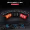 Dual Fan Motor Heatsink, Aluminum Alloy Plastic Brushless Motor Heat Dissipation Fan for 1/5 Remote Control Car 8.4V 16000RPM (Black) view 4
