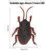 10pcs Fake Cockroaches Model, Simulated Plastic Prank Props for Halloween Themed Party Fool's Day Decoration (Cockroach) view 3