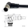JoWanSome 2Meters M12 Sensor Connector Waterproof Cable Plug Male 12 Pin PVC Integrated Injection molding M12 connectors (12P,Male,1) view 2