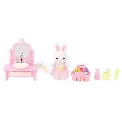 Toy Sink and Shower Gel Set, Role Play Toy with Bright Colors and Exquisite Workmanship, Suitable for Children (6621-5 washbasin)
