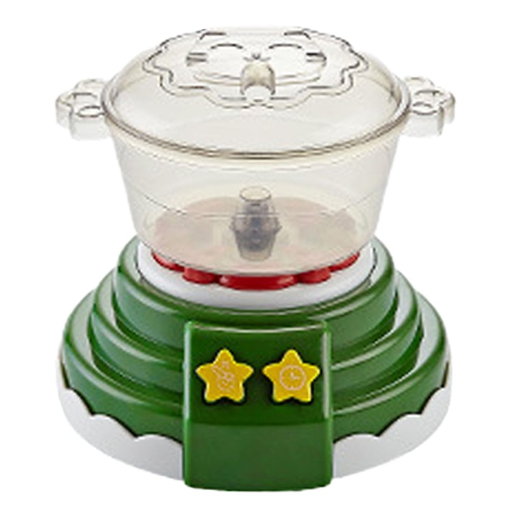 Kids Hot Pot Maker Cooking Toys, Sound Light Simulation Kitchen Machine DIY Toys with Pretend Bubble for Toddler (Green)