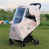 Baby Pushchair Covers with Zippers Pram Accessories Breathable Weather Covers Baby Pram Pram Rain Covers view 3