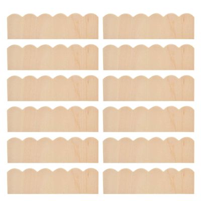 12pcs 1:12 Dollhouse Wooden Shingles Roof Tiles, Sturdy Miniature Doll House Decoration Accessory, for Fine Motor Skills Developmen