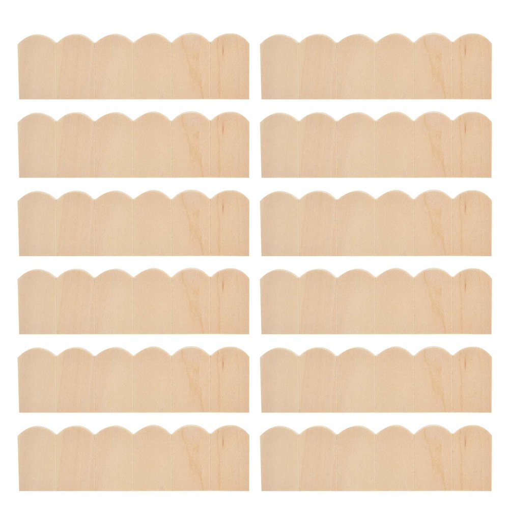 12pcs 1:12 Dollhouse Wooden Shingles Roof Tiles, Sturdy Miniature Doll House Decoration Accessory, for Fine Motor Skills Developmen