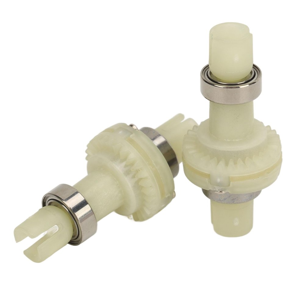 Acouto 2pcs RC Car Differential with Bea for K969 1/28 Easy to Inst Metal Differential Cup Spare Parts for DIY RC Car