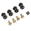 Acouto 4PCS RC Hex Hub 10mm Brass Wheels Hex Hub Extension Hex Drive Adapter for 1/18 RC Crawler Wheel Spacer Wheel Nuts view 4