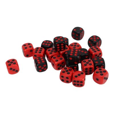 48PCS 6 Sided Dices Black and Red Plastic Table G Dice Set for Party Bars with Bags for Easy Organization and Storage Ensu are Six Sided DiceDice SetTable G Dice DiceBoard G